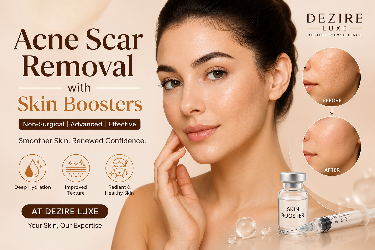 Acne Scar Removal with Skin Boosters